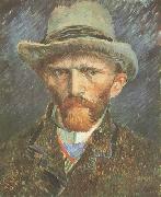 Vincent Van Gogh Self-Portrait with Grey Felt Hat (nn040 oil painting artist